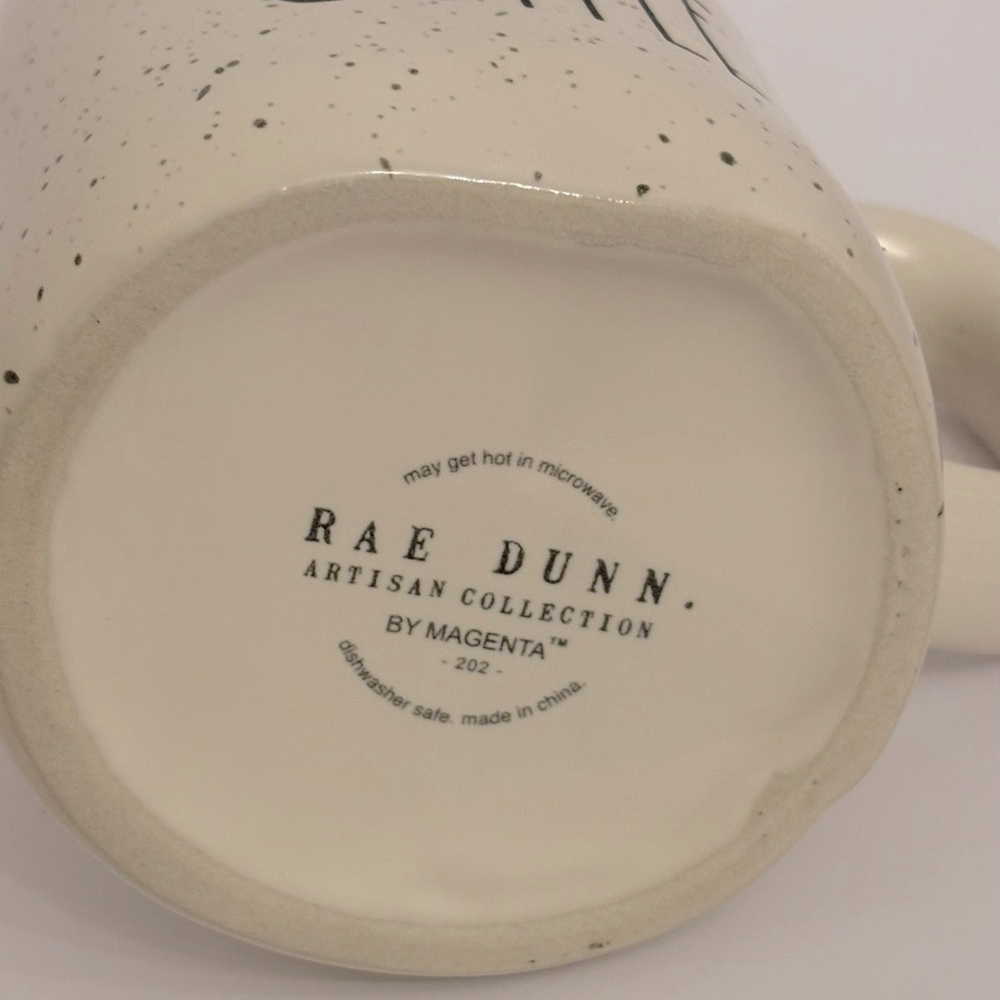 Rae Dunn Artisan Collection by Magenta “BUT FIRST, COFFEE “ Black Speckled Mug - Picture 5 of 10
